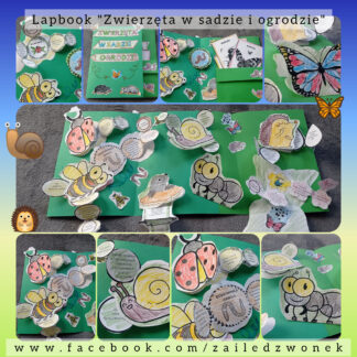 Lapbook "Zwierzęta w sadzie i ogrodzie" + karty