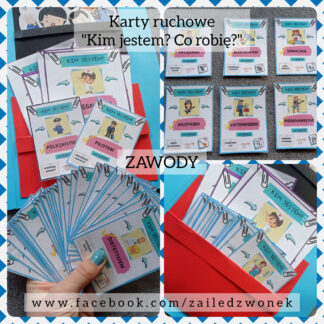 Zawody - karty ruchowe. "Kim jestem, co robię?"