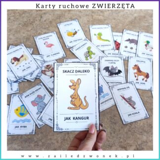 Karty ruchowe ZWIERZĘTA