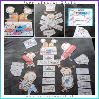 Gazetka - plan lekcji oraz zajęć dodatkowych / Klasy 1-3