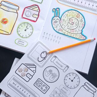 Wklejki do zeszytu - cyfry