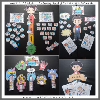 Emocje "Mój strach" - termometr strachu, potwory strachu, reakcje.