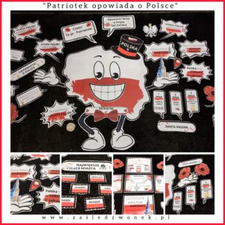 Patriotek opowiada o POLSCE - gazetka, dekoracje, girlanda