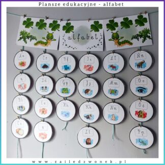 Plansze edukacyjne - alfabet + dwuznaki + zmiękczenia