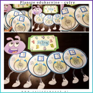 Plansze edukacyjne - cyfry