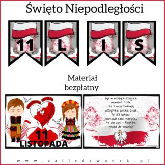 GRATIS! Święto Niepodległości - girlanda, wiersz, grafiki