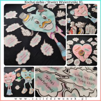 Kochaj siebie - stwórz Walentynkę/Walentynka XL - gazetka