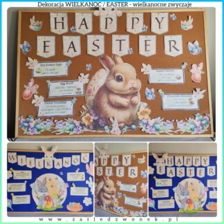 Dekoracja WIELKANOC/EASTER - wielkanocne zwyczaje / 2 wersje