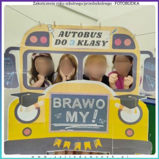 Zakończenie roku - FOTOBUDKA - Autobus do kolejnej klasy / szkoły.