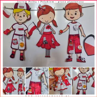 Jestem Polką, jestem Polakiem - przestrzenna praca plastyczna.