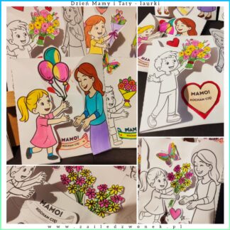 GRATIS! Dzień Mamy i Taty - laurka przestrzenna