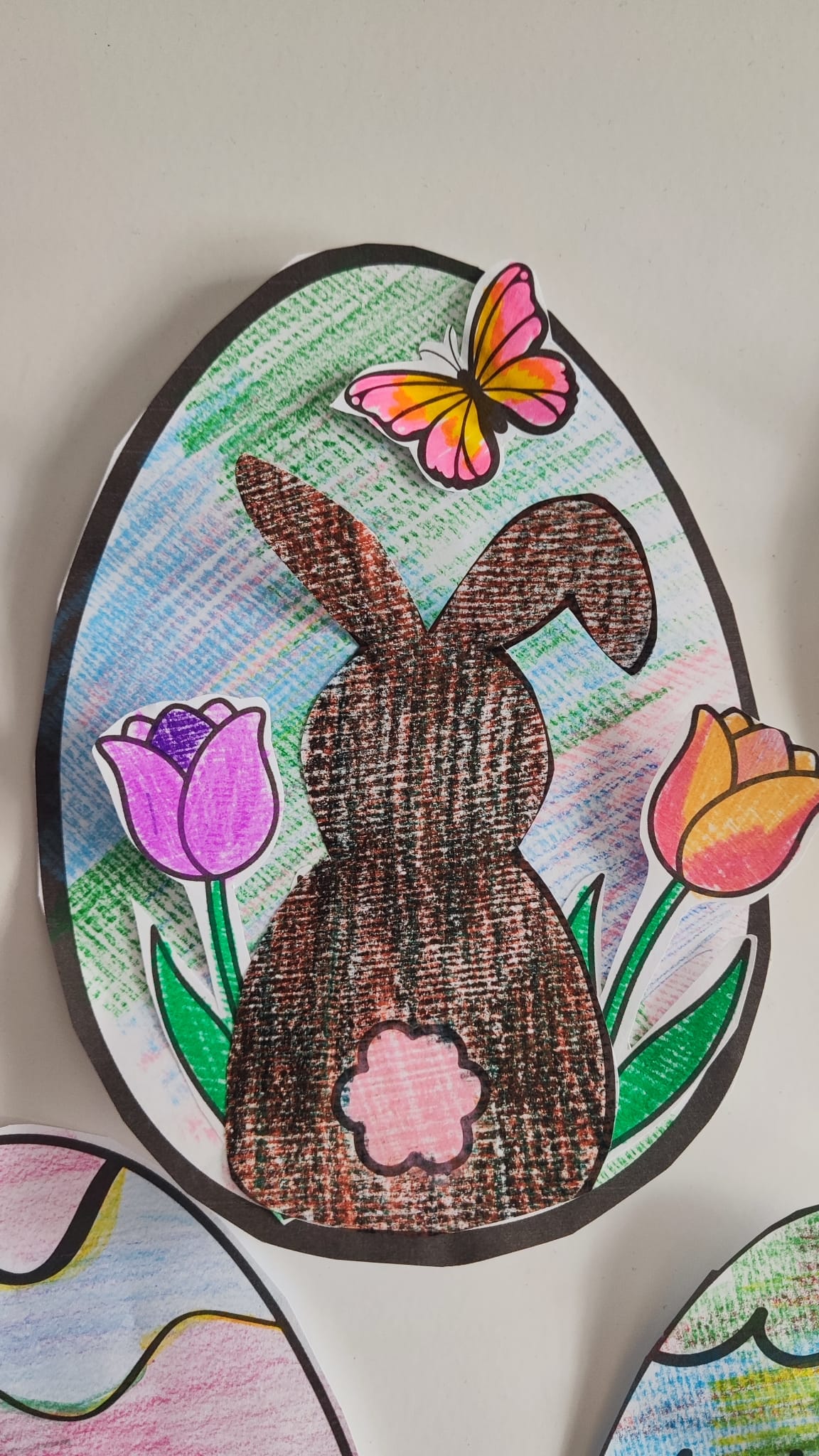 Wielkanoc - praca plastyczna - ZAJĄCZEK - obrazek 8