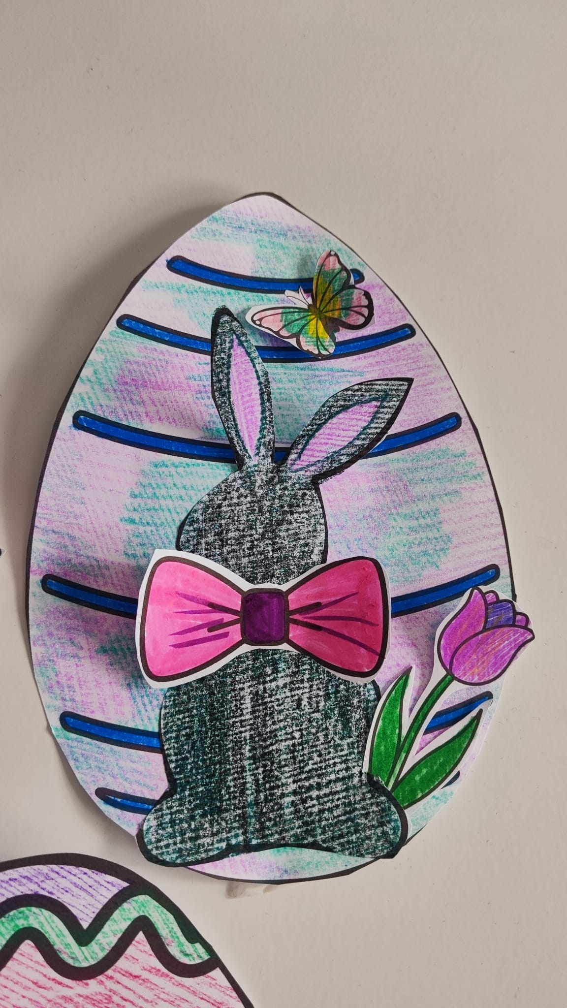 Wielkanoc - praca plastyczna - ZAJĄCZEK - obrazek 6