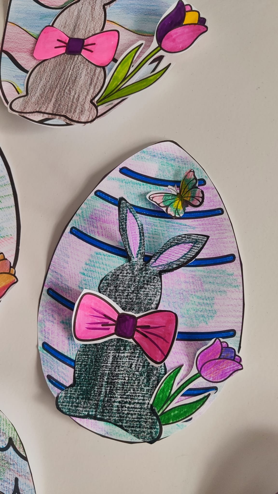 Wielkanoc - praca plastyczna - ZAJĄCZEK - obrazek 5