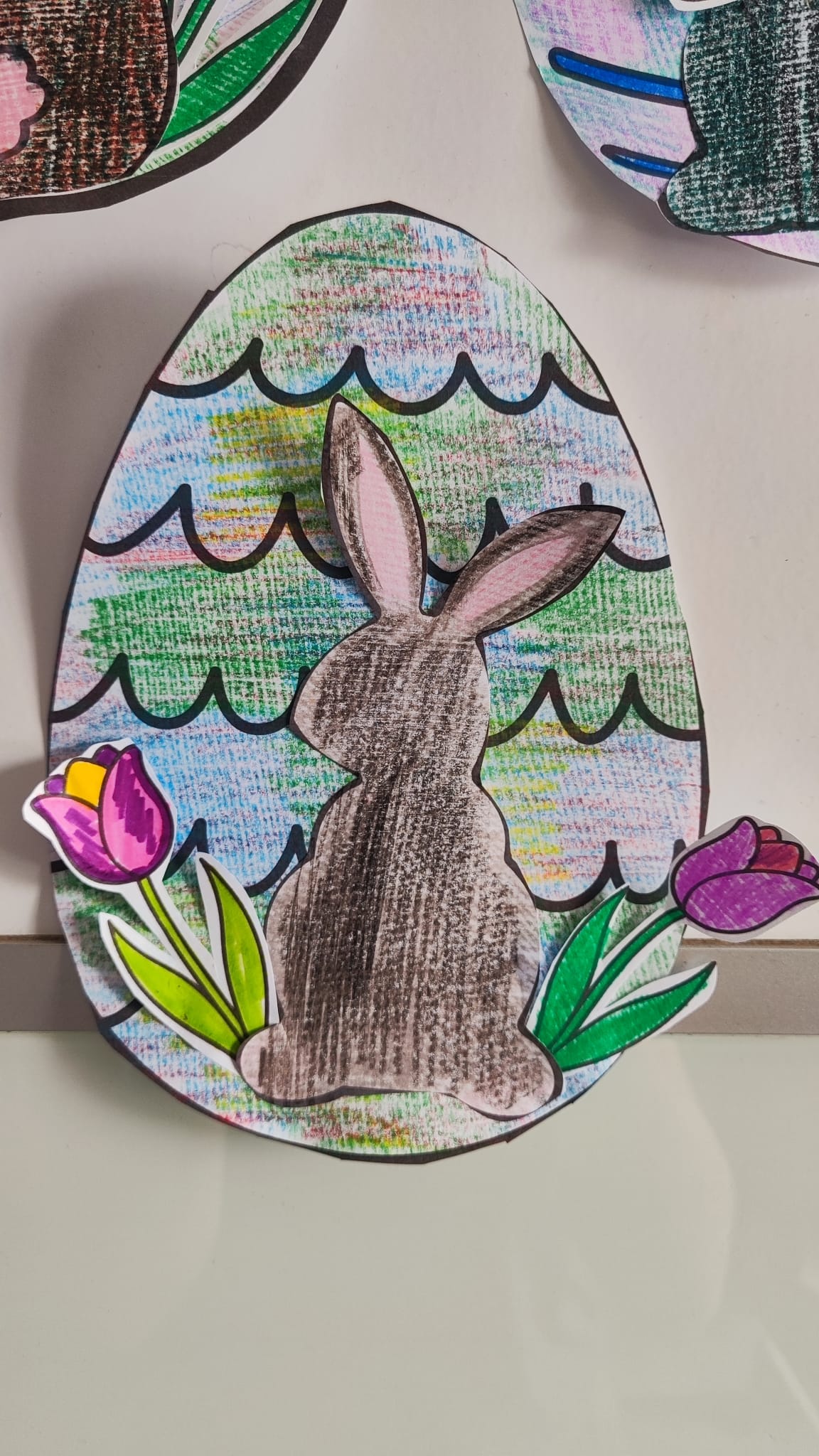 Wielkanoc - praca plastyczna - ZAJĄCZEK - obrazek 4