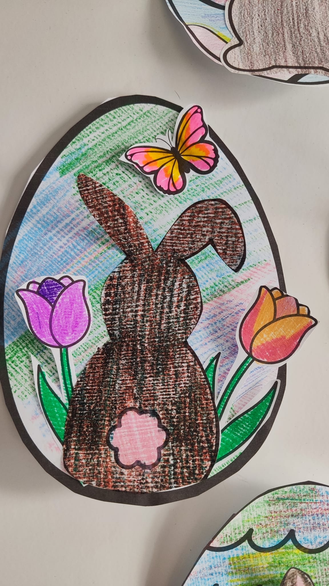 Wielkanoc - praca plastyczna - ZAJĄCZEK - obrazek 3