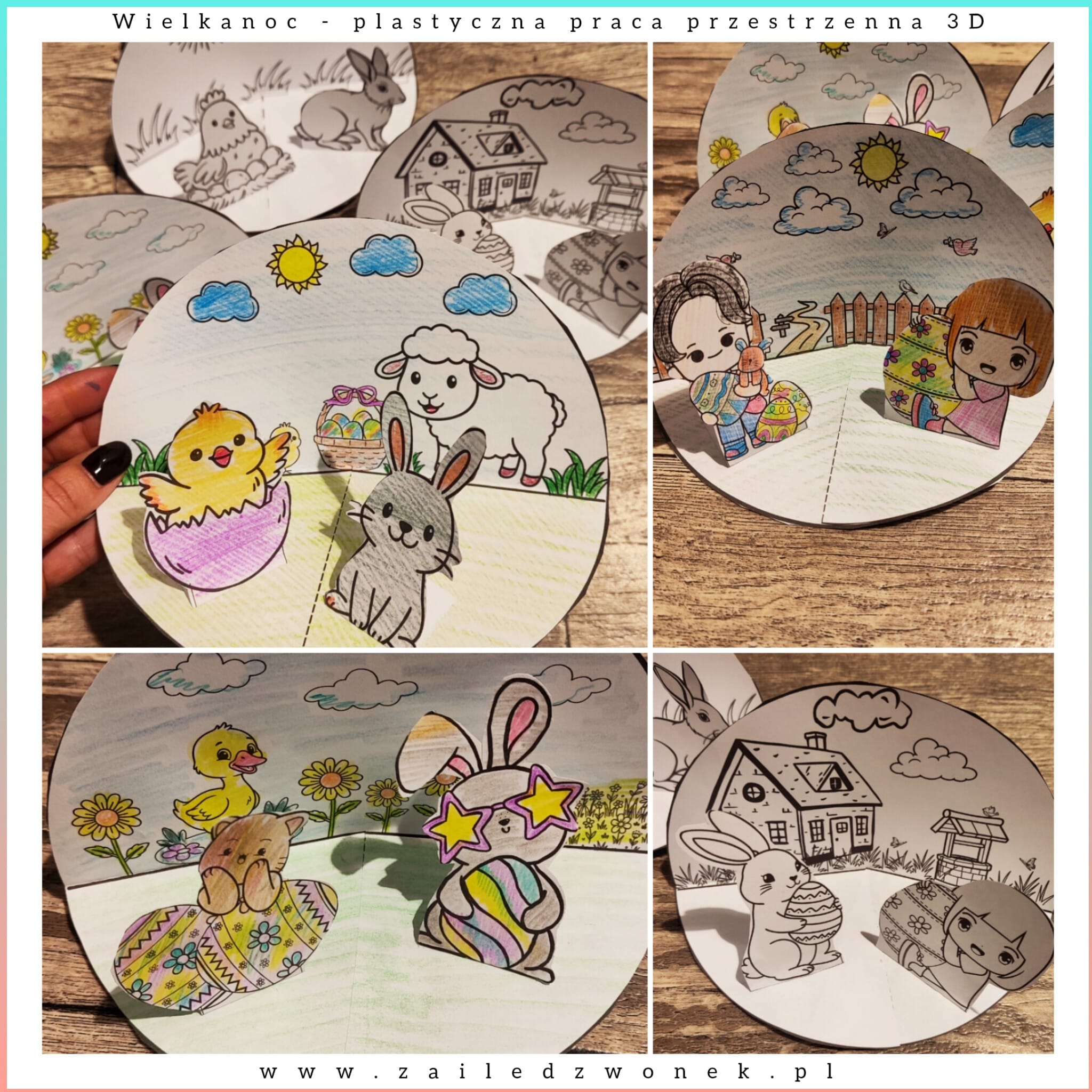 Wielkanoc - przestrzenna praca plastyczna 3D