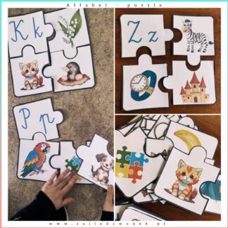 Alfabet puzzle XL - przedszkole - Litery drukowane